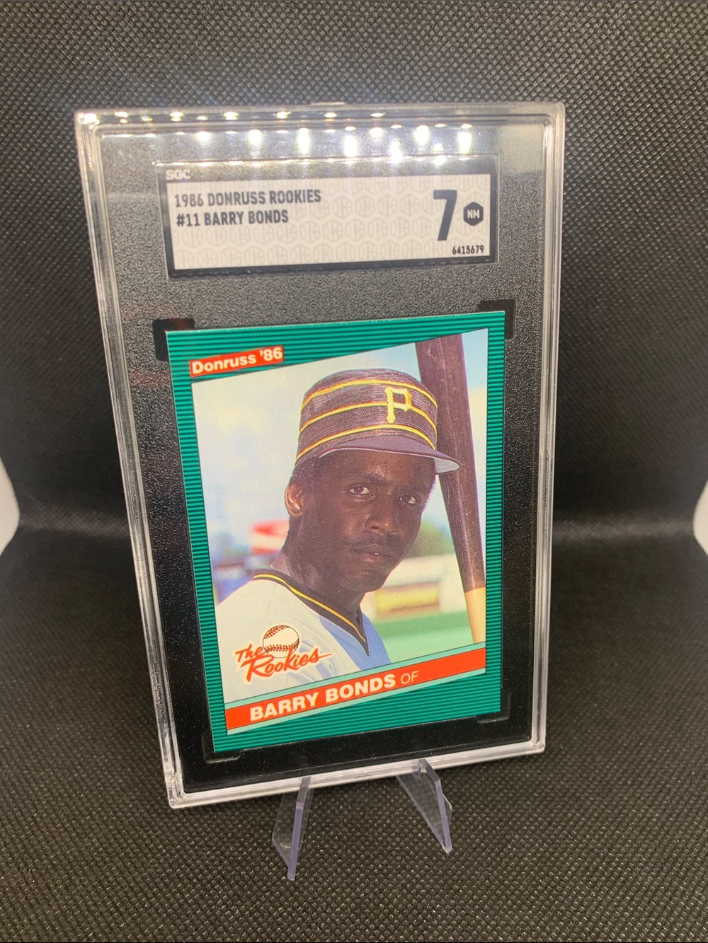 Barry Bonds '86 Donruss Rookie Baseball Card Graded Near Mint Perfect Condition!